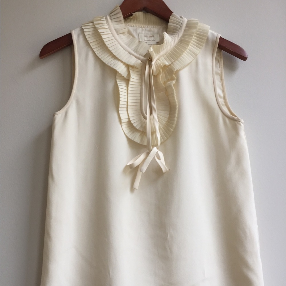 Cream Kate Spade top